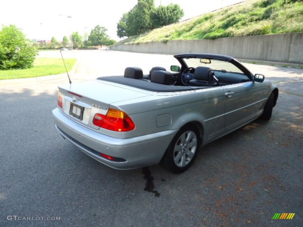 2004 3 Series 325i Convertible - Titanium Silver Metallic / Black photo #7