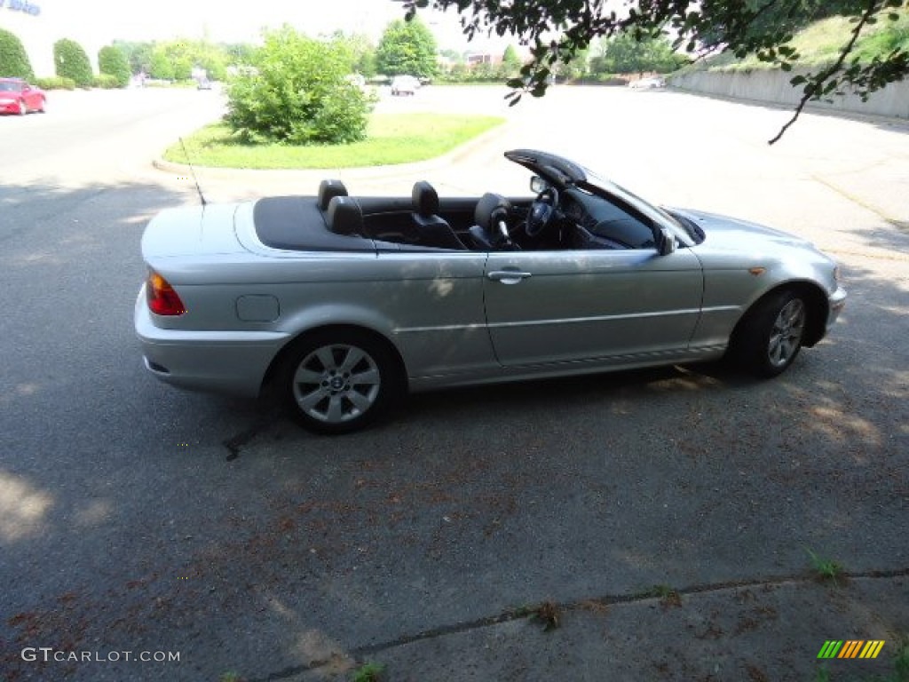 2004 3 Series 325i Convertible - Titanium Silver Metallic / Black photo #8