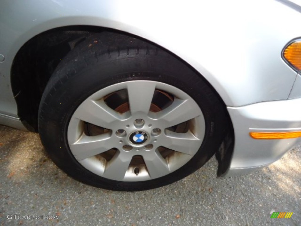 2004 3 Series 325i Convertible - Titanium Silver Metallic / Black photo #24
