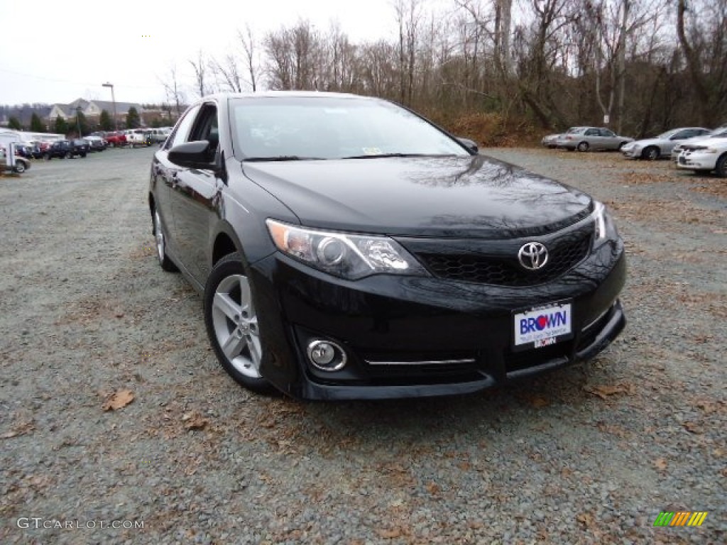 2012 Camry SE - Attitude Black Metallic / Black/Ash photo #1