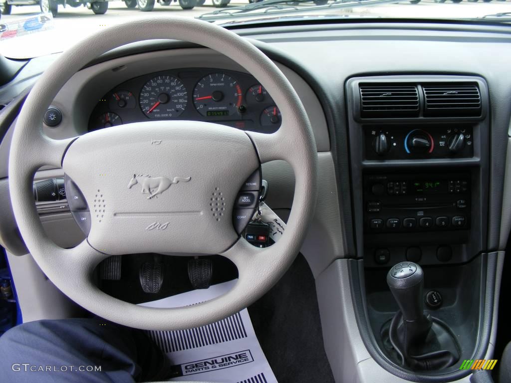 2004 Mustang V6 Coupe - Sonic Blue Metallic / Dark Charcoal photo #35