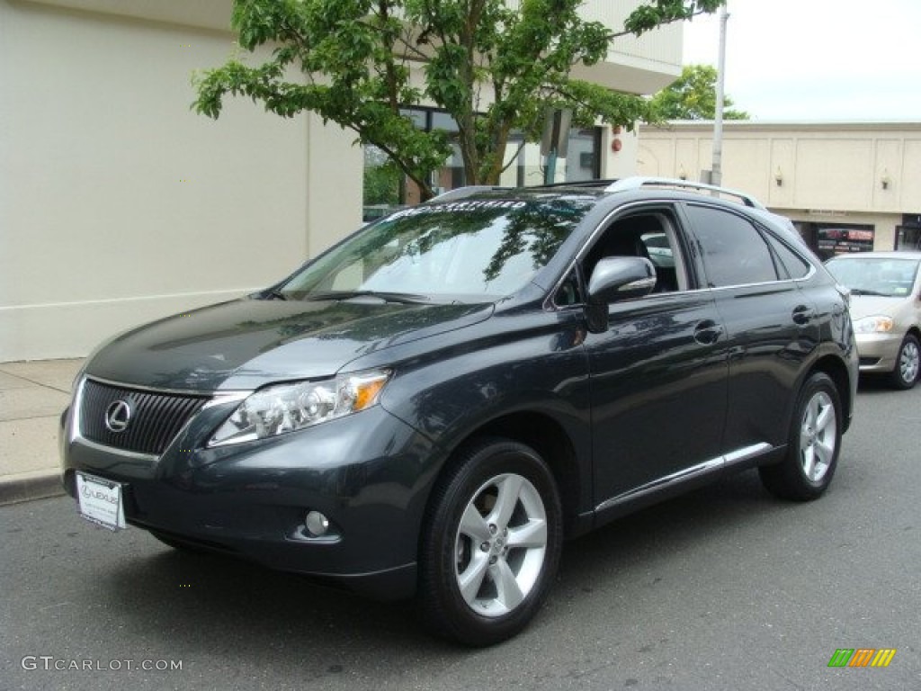 2010 RX 350 AWD - Smokey Granite Mica / Black/Brown Walnut photo #1