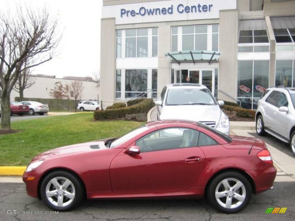 2006 SLK 280 Roadster - Firemist Red Metallic / Beige photo #2