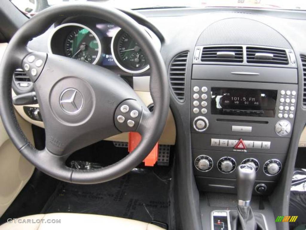 2006 SLK 280 Roadster - Firemist Red Metallic / Beige photo #8