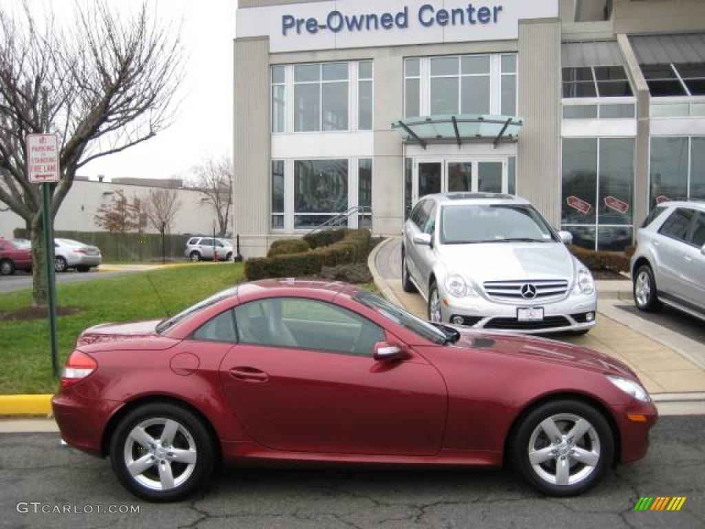 2006 SLK 280 Roadster - Firemist Red Metallic / Beige photo #10