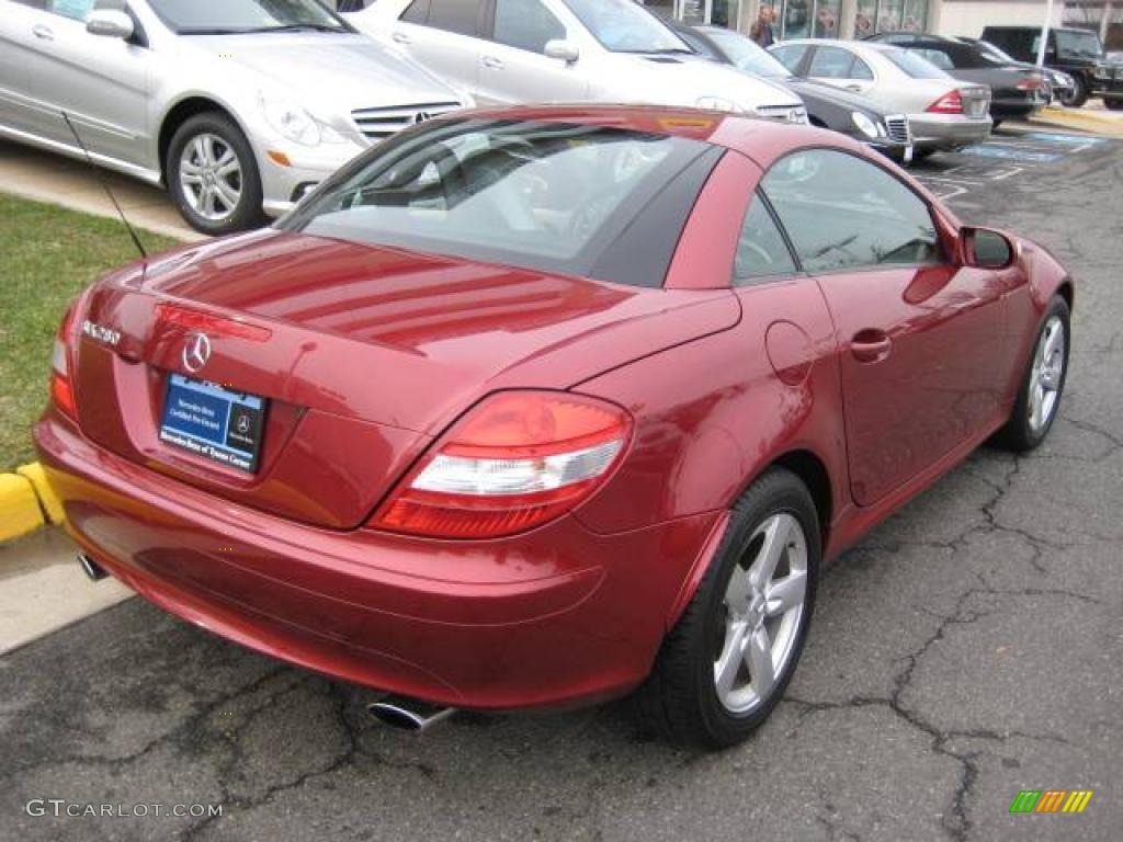 2006 SLK 280 Roadster - Firemist Red Metallic / Beige photo #11