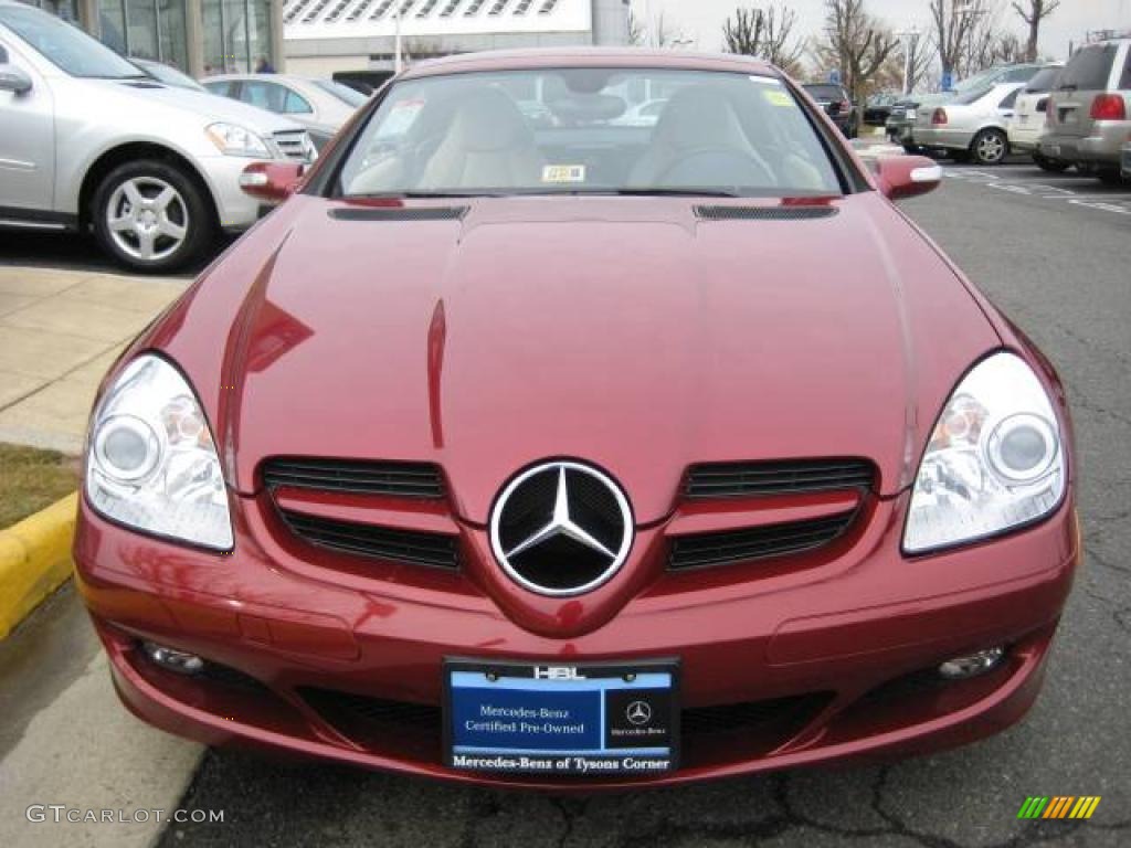 2006 SLK 280 Roadster - Firemist Red Metallic / Beige photo #12