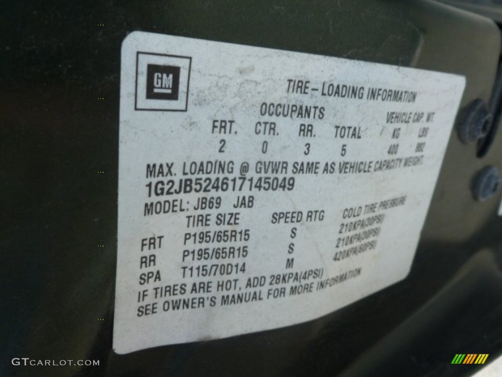2001 Sunfire SE Sedan - Spruce Green Metallic / Graphite photo #22