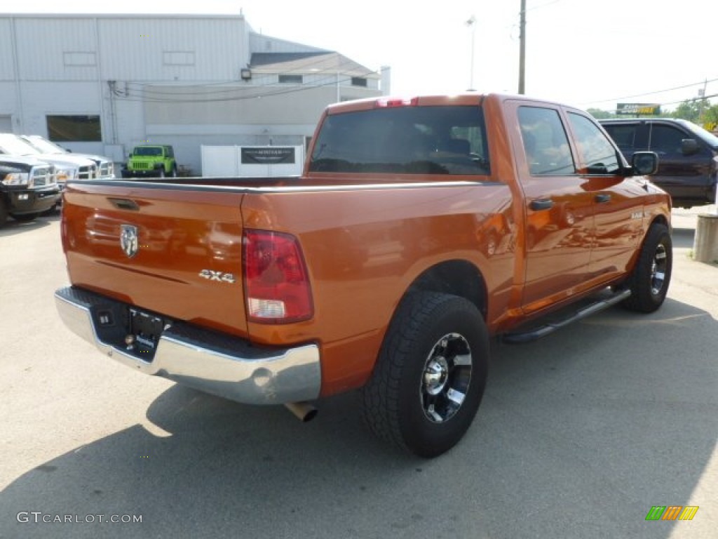 2010 Ram 1500 ST Crew Cab 4x4 - Mango Tango Pearl / Dark Slate/Medium Graystone photo #5