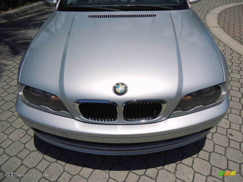 2002 3 Series 325i Convertible - Titanium Silver Metallic / Grey photo #7