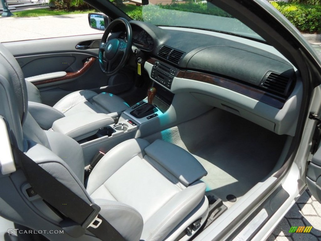 2002 3 Series 325i Convertible - Titanium Silver Metallic / Grey photo #23