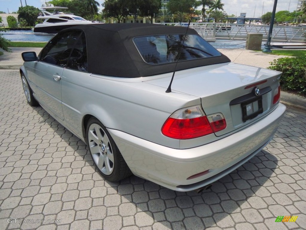 2002 3 Series 325i Convertible - Titanium Silver Metallic / Grey photo #37