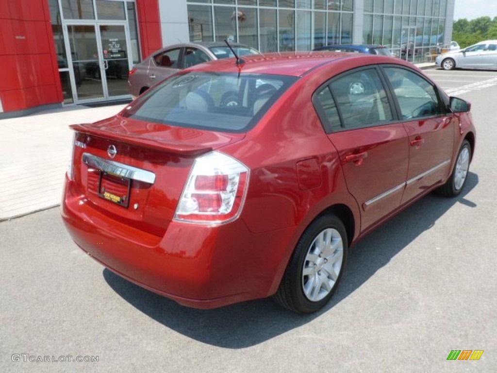 2011 Sentra 2.0 S - Red Brick / Charcoal photo #11