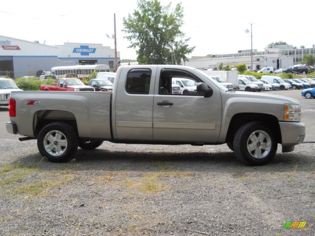 2009 Silverado 1500 LT Extended Cab 4x4 - Silver Birch Metallic / Ebony photo #4