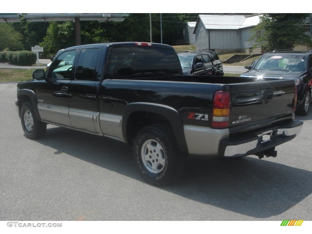 2000 Silverado 1500 Z71 Extended Cab 4x4 - Onyx Black / Graphite photo #36