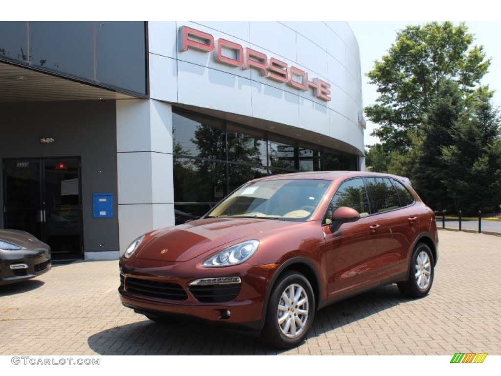 2012 Cayenne S - Auburn Red Metallic / Luxor Beige photo #1