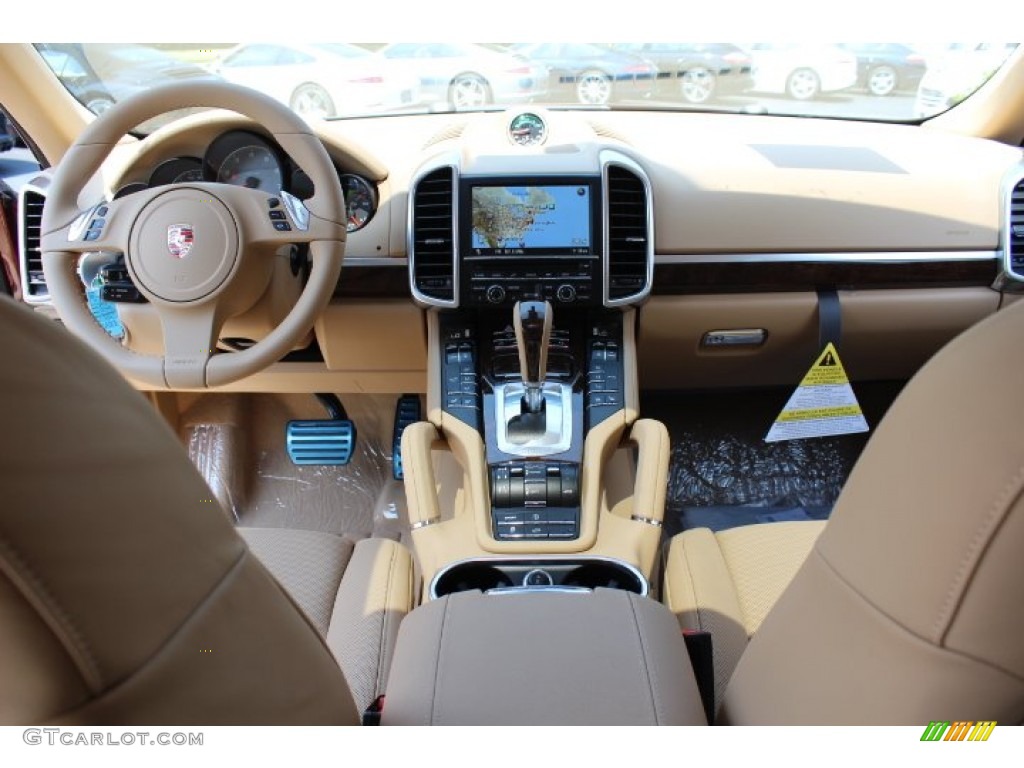 2012 Porsche Cayenne S Luxor Beige Dashboard Photo #66949976