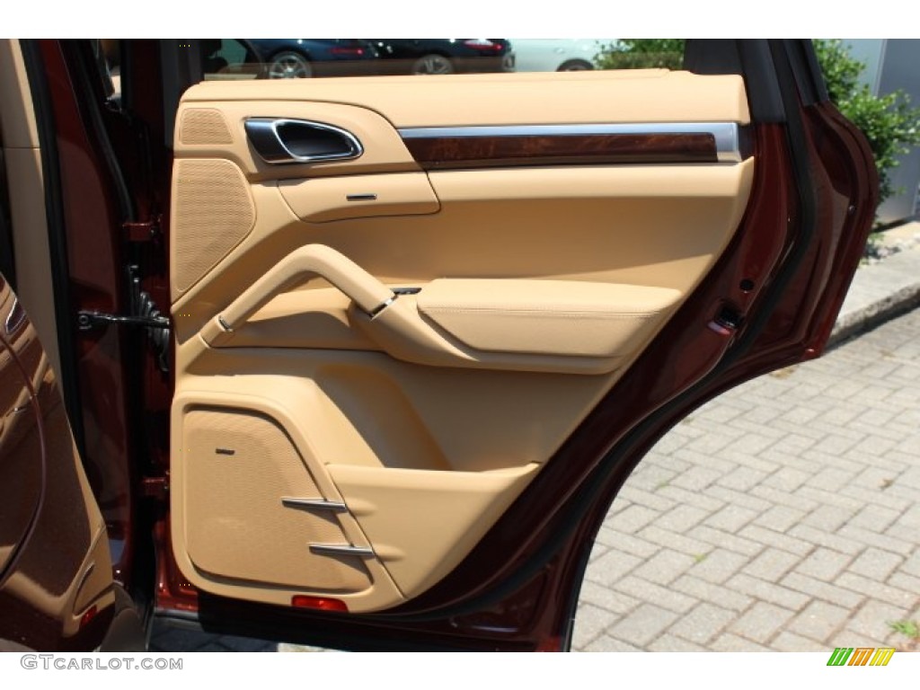 2012 Porsche Cayenne S Luxor Beige Door Panel Photo #66950006