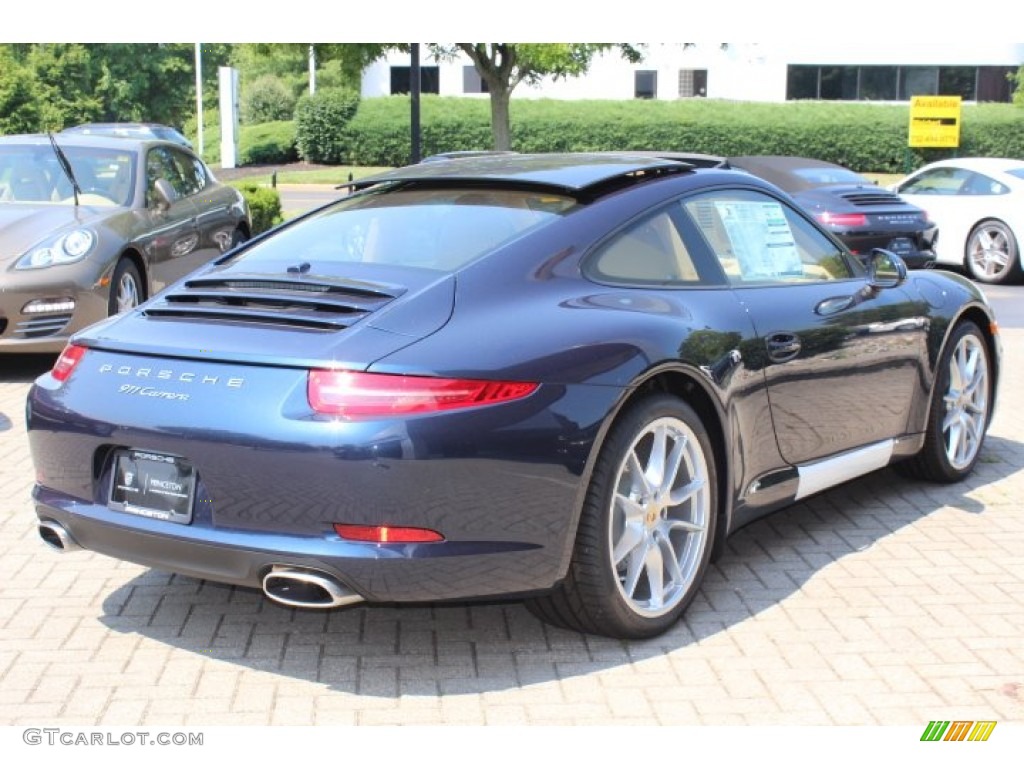 2012 New 911 Carrera Coupe - Dark Blue Metallic / Luxor Beige photo #5