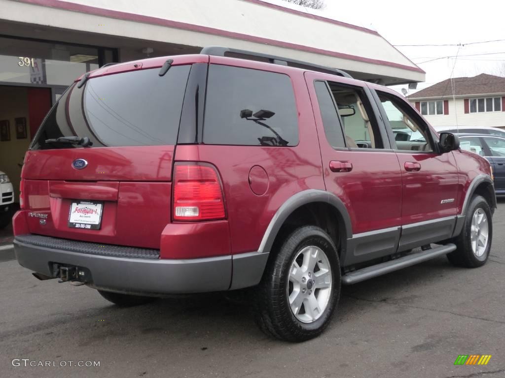 2004 Explorer XLT 4x4 - Redfire Metallic / Medium Parchment photo #3