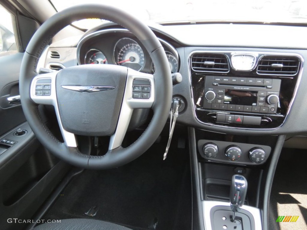 2012 Chrysler 200 Touring Sedan Black Dashboard Photo #66952405