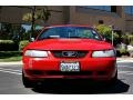 2002 Torch Red Ford Mustang V6 Convertible  photo #3