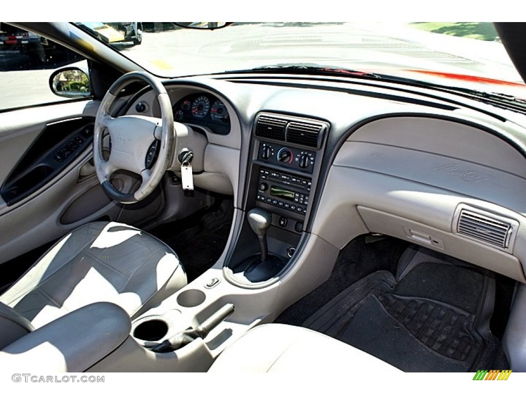 2002 Ford Mustang V6 Convertible Medium Graphite Dashboard Photo #66953692