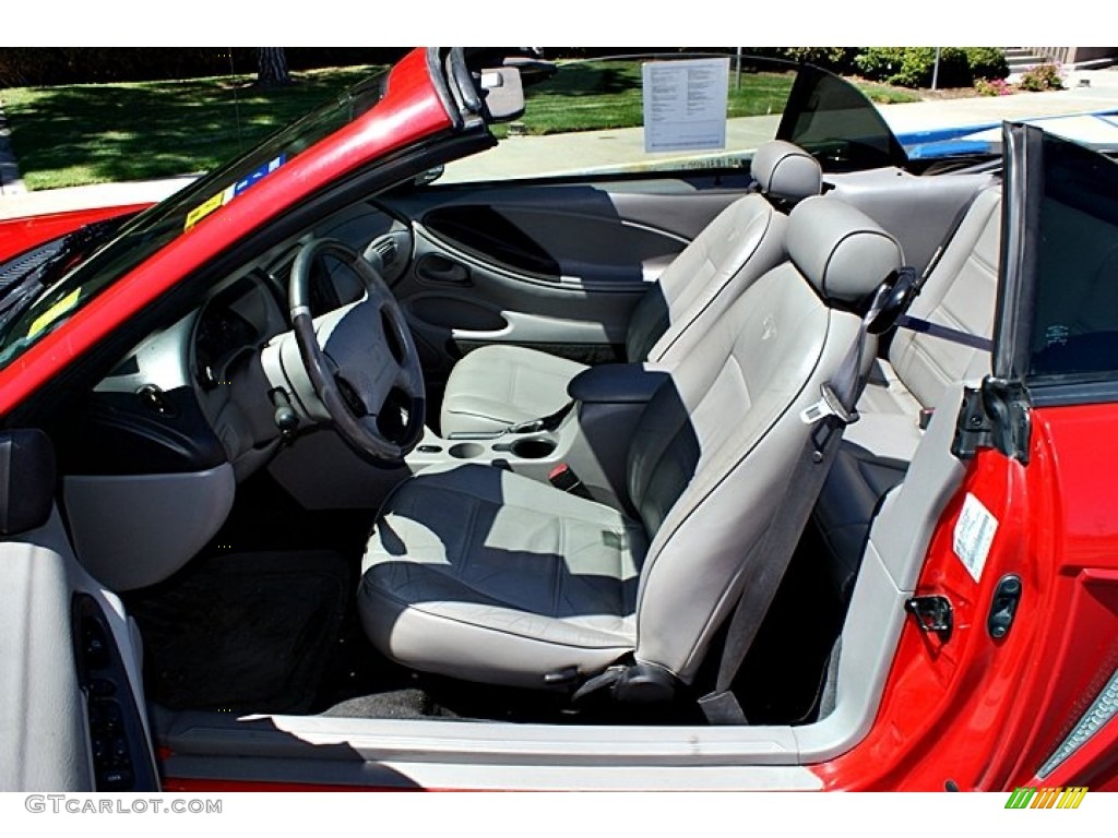 Medium Graphite Interior 2002 Ford Mustang V6 Convertible Photo #66953710