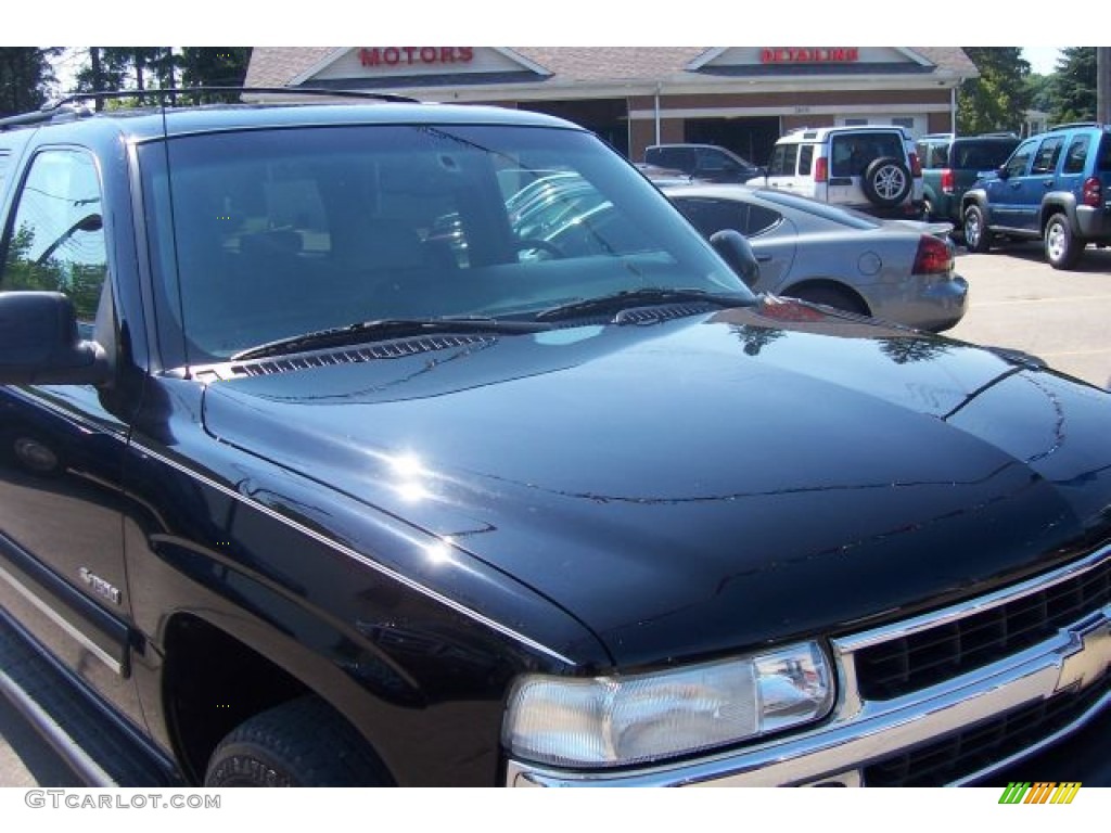 2001 Suburban 1500 LT 4x4 - Onyx Black / Light Gray/Neutral photo #9