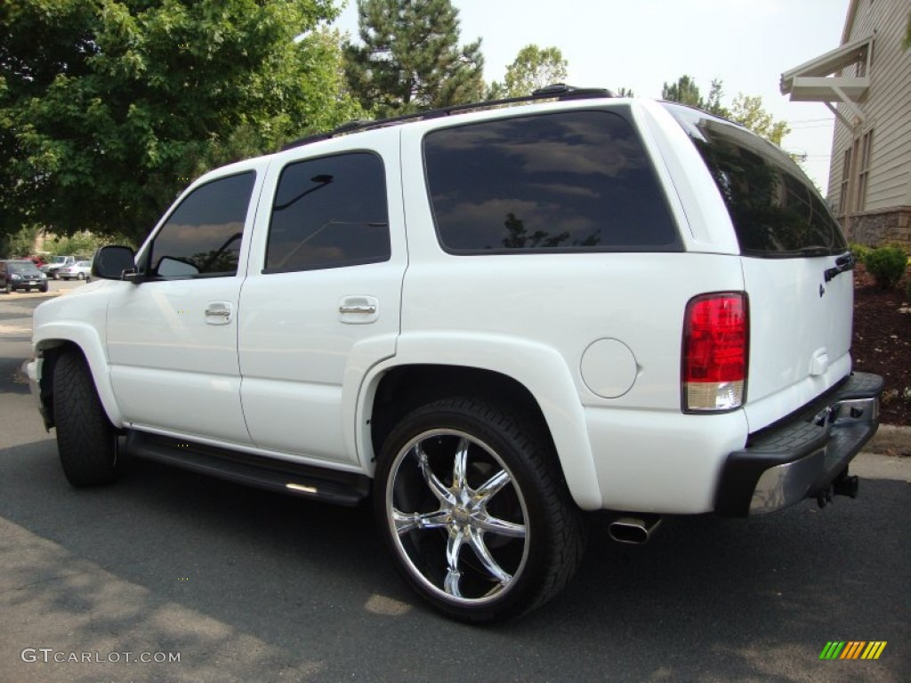 2005 Tahoe LT 4x4 - Summit White / Tan/Neutral photo #3