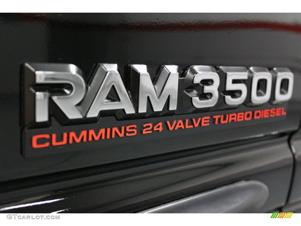 1999 Ram 3500 Laramie Extended Cab Dually - Black / Agate Black photo #99
