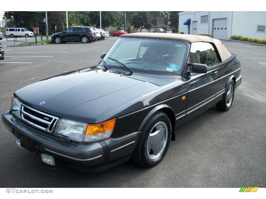 Black Metallic 1994 Saab 900 Turbo Convertible Exterior Photo #66957826