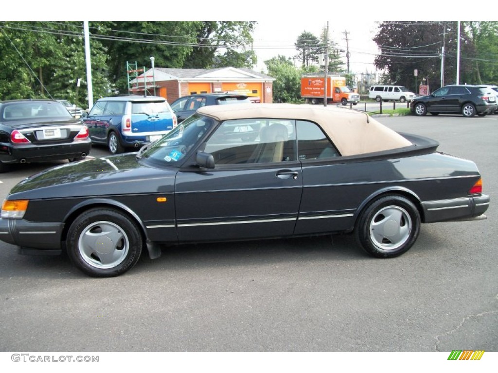 Black Metallic 1994 Saab 900 Turbo Convertible Exterior Photo #66957832