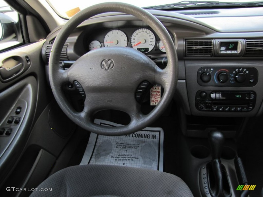 2004 Dodge Stratus SXT Sedan Dark Slate Gray Steering Wheel Photo #66959242