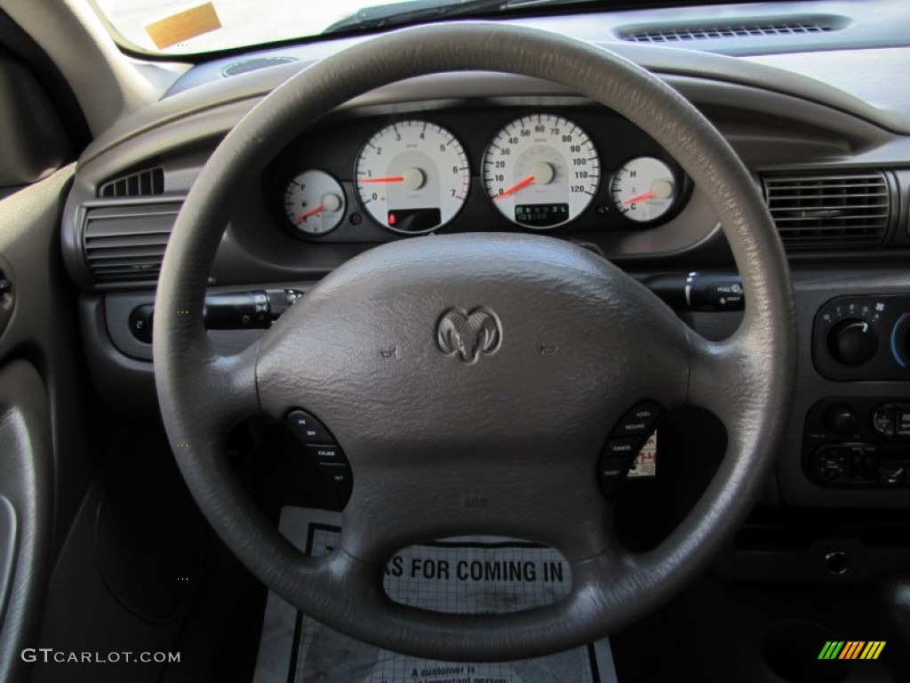 2004 Dodge Stratus SXT Sedan Dark Slate Gray Steering Wheel Photo #66959260
