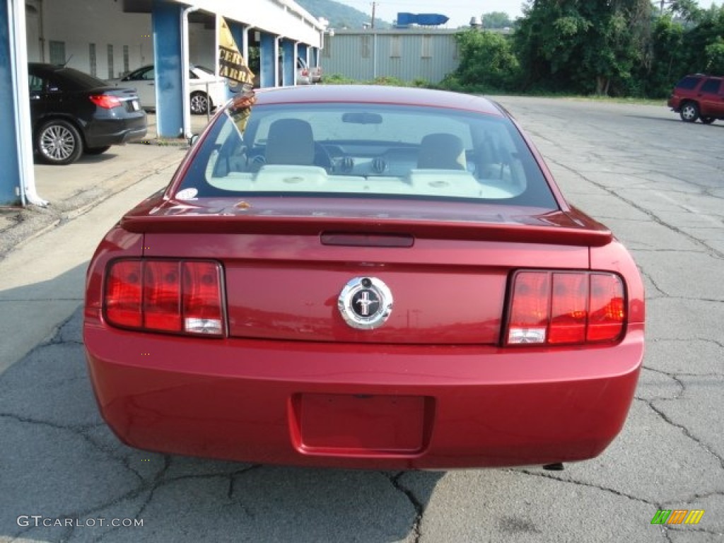 2007 Mustang V6 Deluxe Coupe - Torch Red / Medium Parchment photo #7