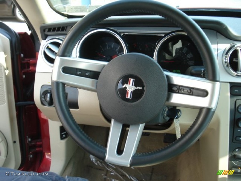 2007 Mustang V6 Deluxe Coupe - Torch Red / Medium Parchment photo #23