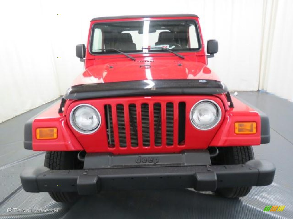 2004 Wrangler X 4x4 - Flame Red / Dark Slate Gray photo #2