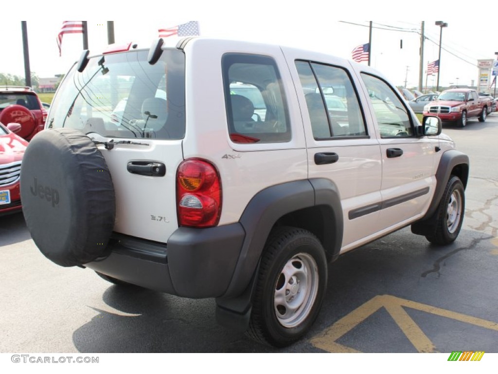 2002 Liberty Sport 4x4 - Stone White / Dark Slate Gray photo #13