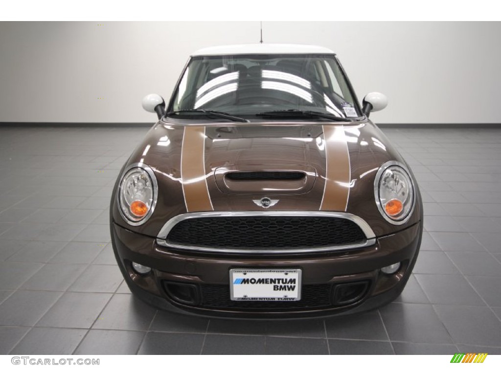 2011 Cooper S Hardtop - Hot Chocolate Metallic / Carbon Black photo #6