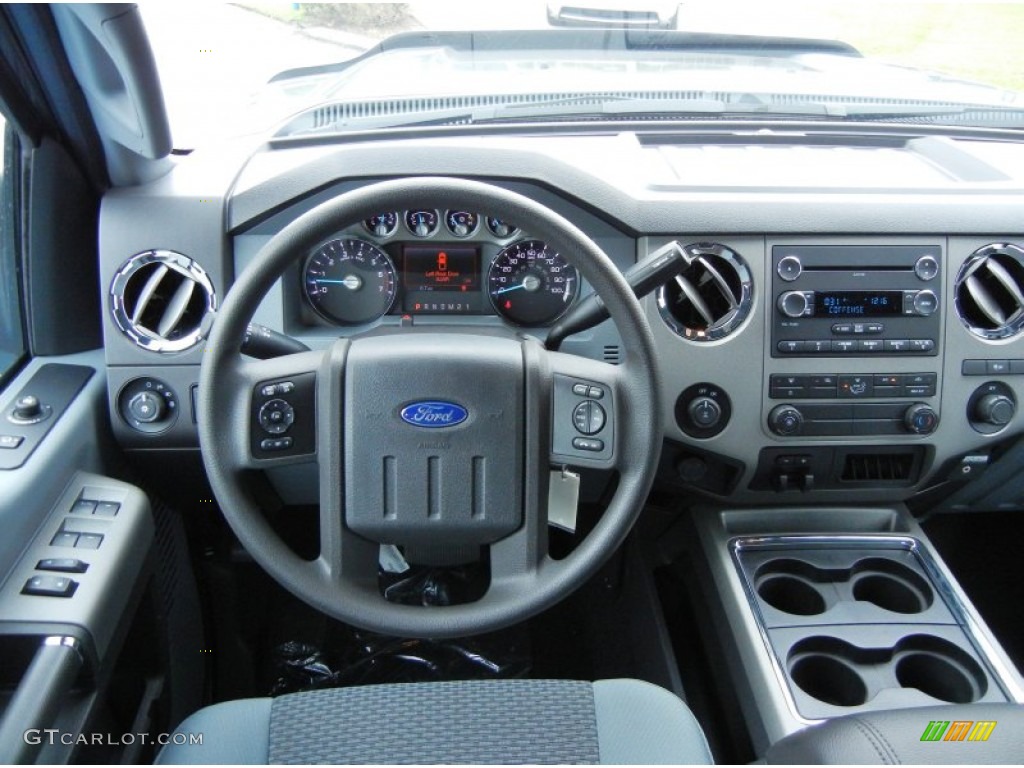 2012 Ford F250 Super Duty XLT Crew Cab Steel Dashboard Photo #66963997