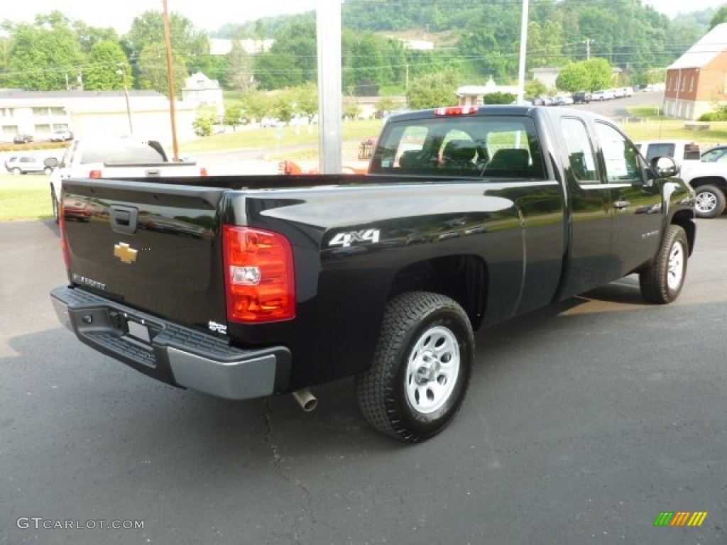 2012 Silverado 1500 Work Truck Extended Cab 4x4 - Black / Dark Titanium photo #7