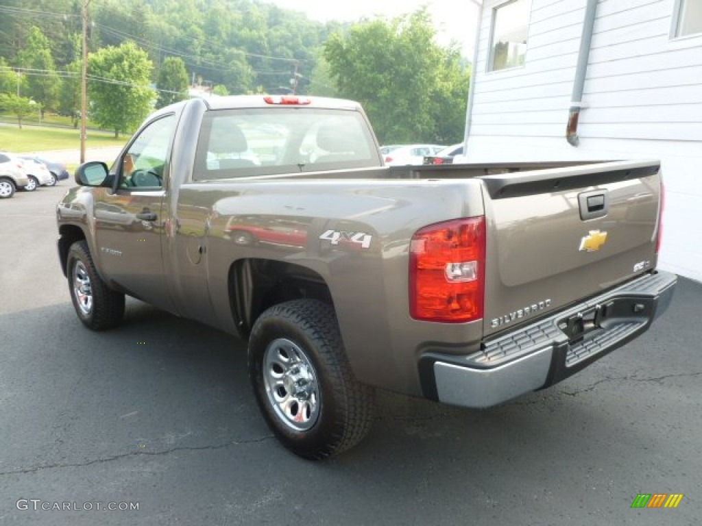 2012 Silverado 1500 LS Regular Cab 4x4 - Mocha Steel Metallic / Dark Titanium photo #5