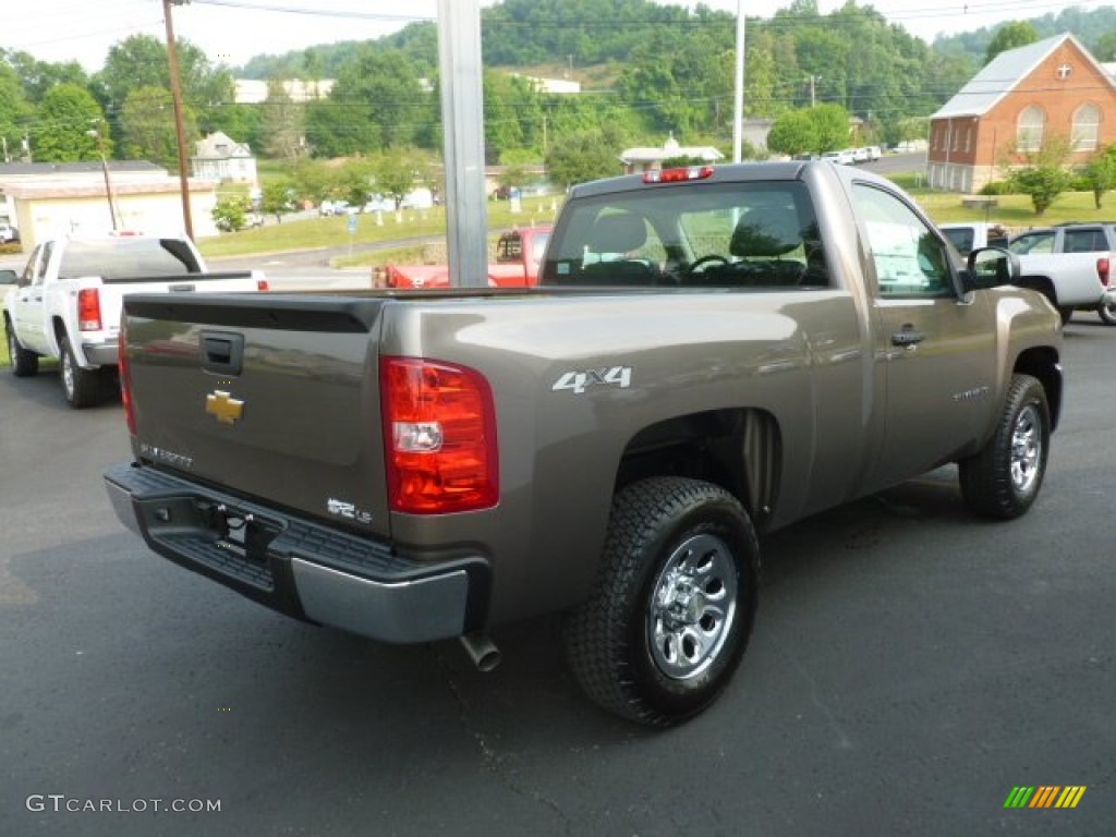 2012 Silverado 1500 LS Regular Cab 4x4 - Mocha Steel Metallic / Dark Titanium photo #7