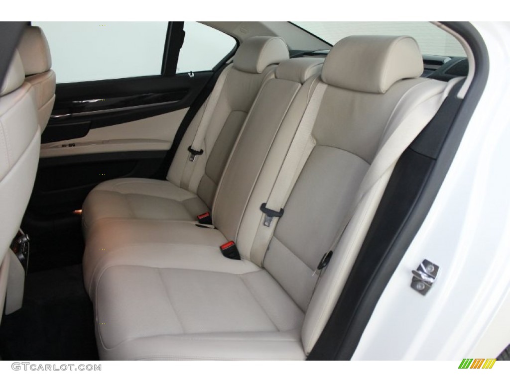 2009 7 Series 750i Sedan - Mineral White Metallic / Oyster/Black Nappa Leather photo #16