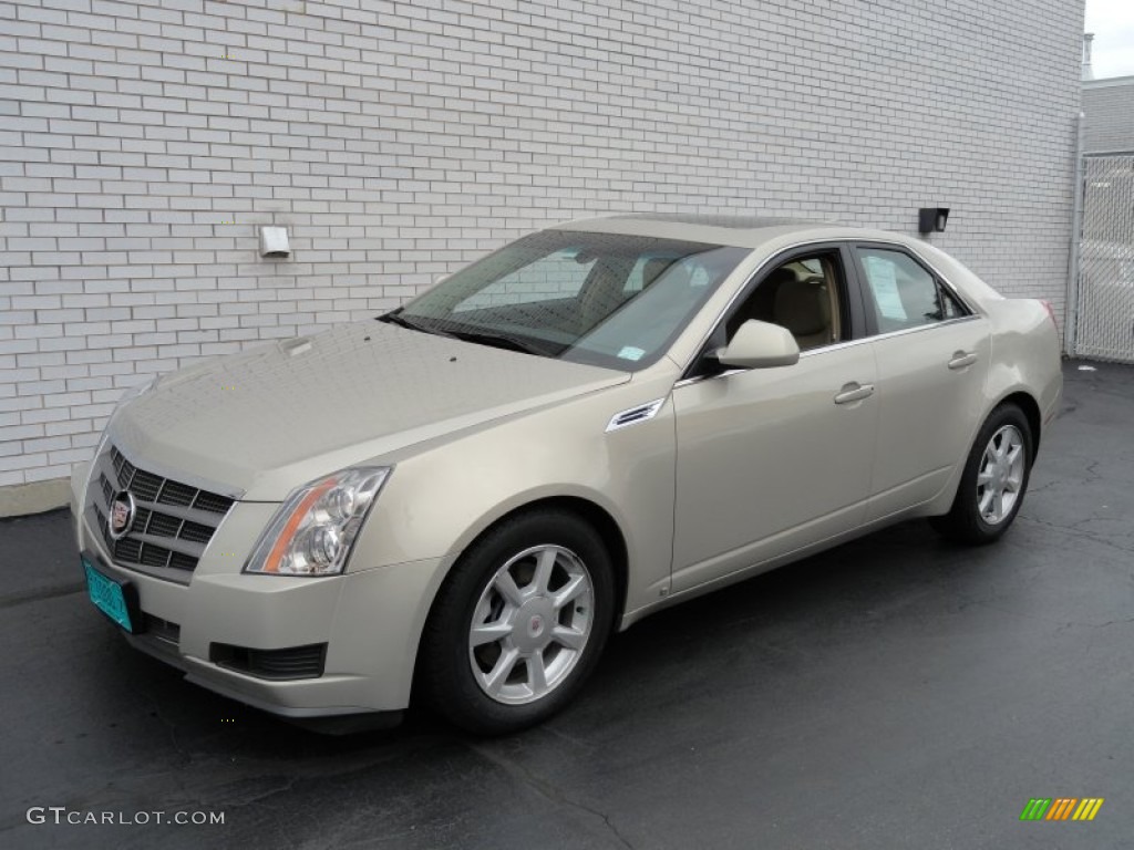 2009 CTS 4 AWD Sedan - Gold Mist / Cashmere/Cocoa photo #1