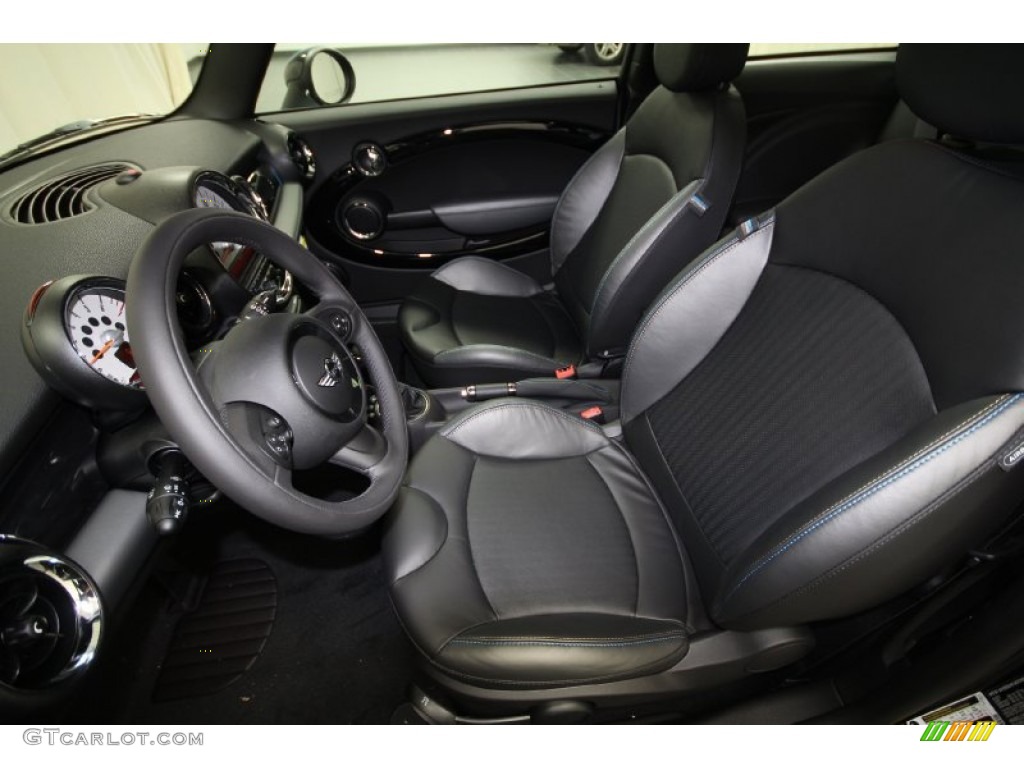 Bayswater Punch Rocklite Anthracite Leather Interior 2012 Mini Cooper Hardtop Bayswater Package Photo #66967150