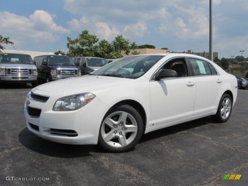 Summit White 2009 Chevrolet Malibu LS Sedan Exterior Photo #66967168