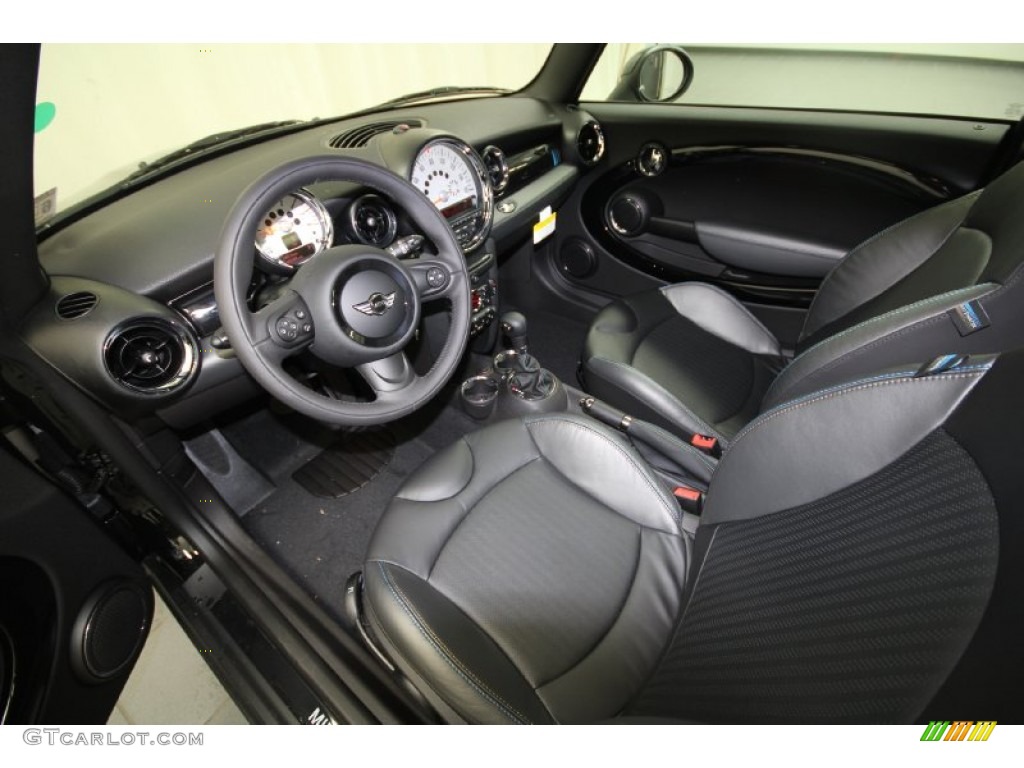 Bayswater Punch Rocklite Anthracite Leather Interior 2012 Mini Cooper Hardtop Bayswater Package Photo #66967211