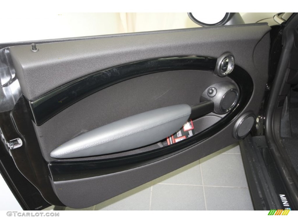 2012 Mini Cooper Hardtop Bayswater Package Bayswater Punch Rocklite Anthracite Leather Door Panel Photo #66967231